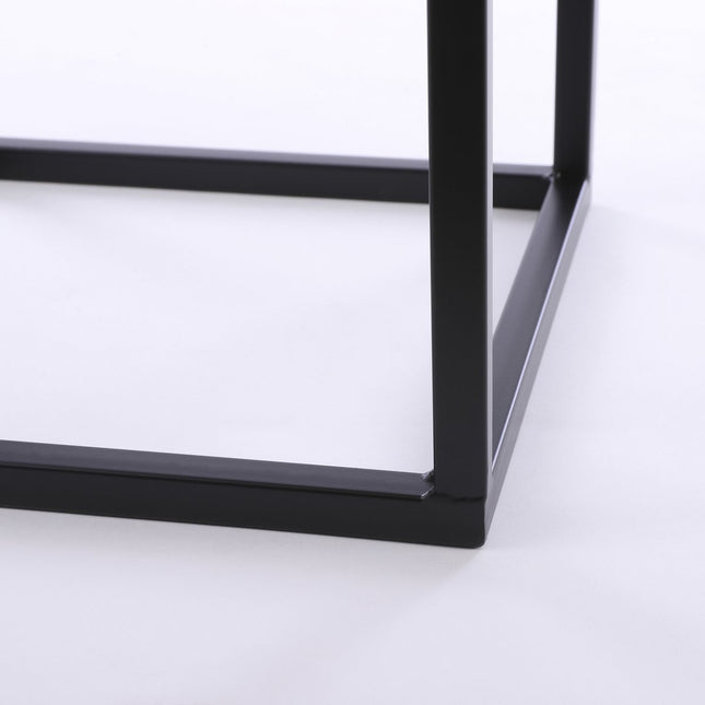 Goa Side table - Set of 2 - L30 x W30 x H70 cm - Metal - Black
