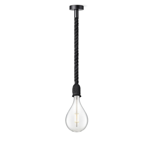 Home Sweet Home hanglamp zwart Leonardo Pear G160 dimbaar E27 helder