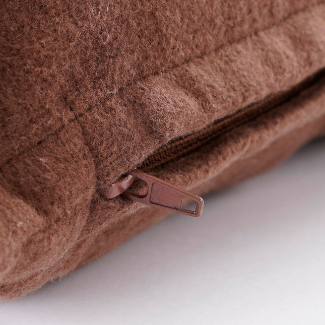 Bering Decorative Cushion - L55 x W35 cm - Dark brown