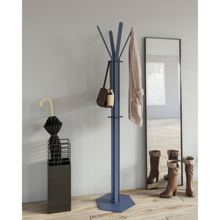 Gorillz Stack - Standing coat rack - Industrial design - 12 hooks - Blue
