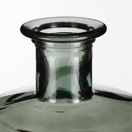 Guan Bottle Vase - H75 x Ø25 cm - Recycled Glass - Green