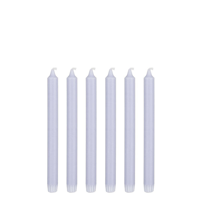 Dinner candle - Set of 6 - H25 cm - Light blue