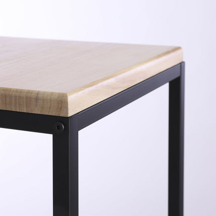 Oskar Plant table - L25 x W25 x H42 cm - Wood, Metal - Black