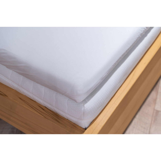 Boomba Basic fitted sheet 100% bamboo for white mattress topper