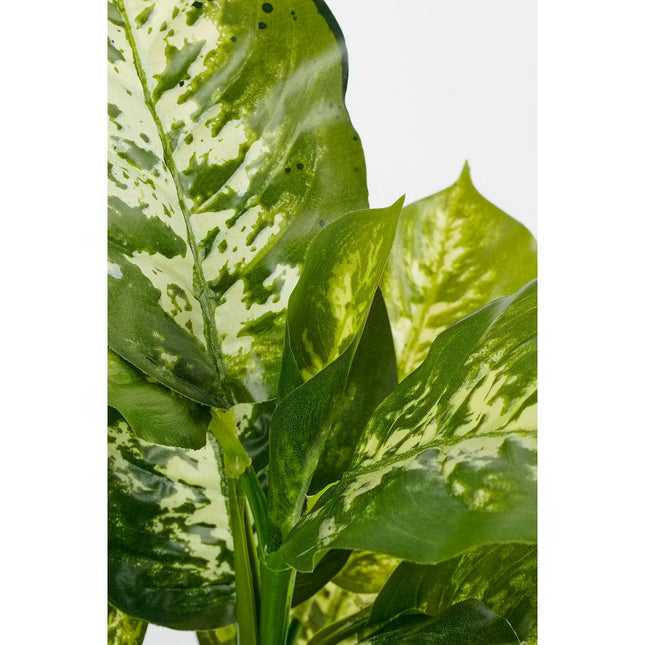 Dieffenbachia Artificial Plant in Flower Pot Stan - H40 x Ø30 cm - Green