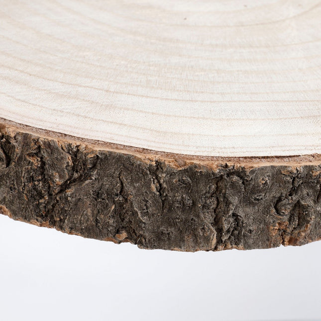 Pia Tree Trunk Side Table - H14 x Ø29 cm - Light brown
