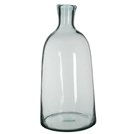Florine Bottle Vase - H58 x Ø26 cm - Recycled Glass - Transparent