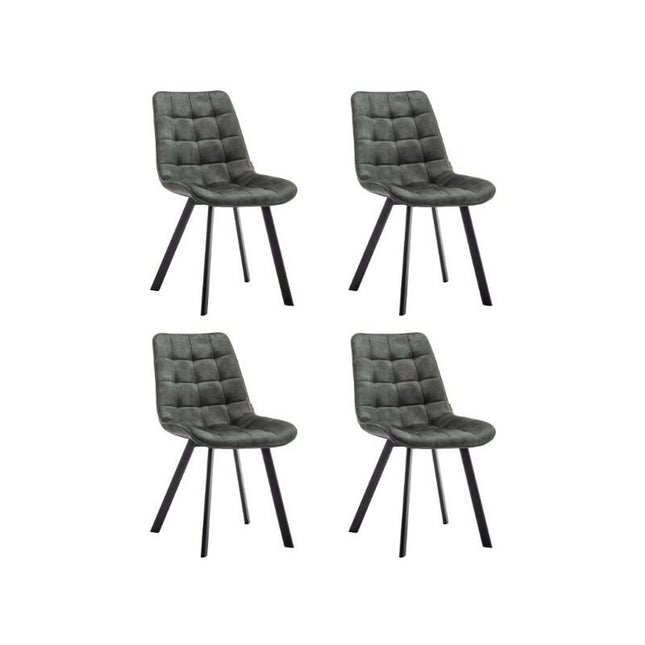 Dining room chairs set of 4 Felix Velvet Green