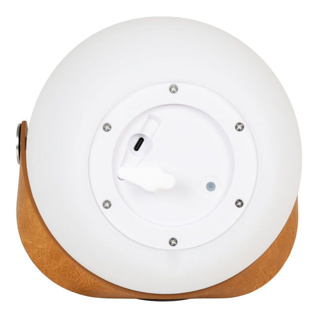 Cardiff LED Lamp - Lamp with strap, rechargeable, bluetooth speaker, white