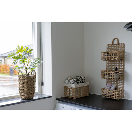 Bustelo Basket - Mand, papier, naturel, set van 2