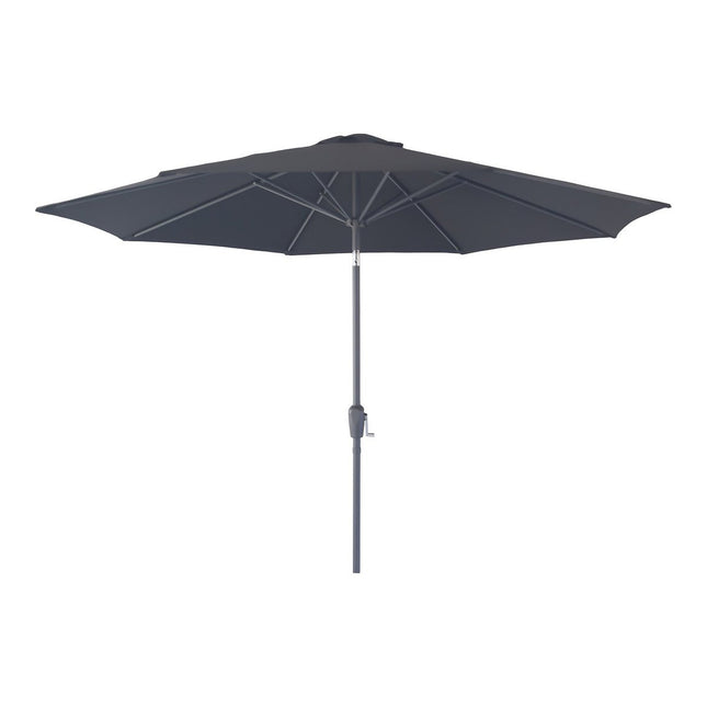 Houston Parasol - Parasol met slinger en kanteling, metalen paal, zwart, ø300 cm