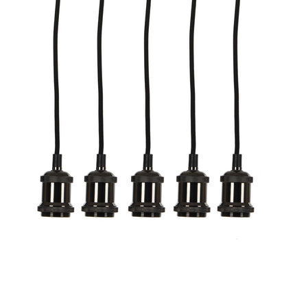 Fuga Hanging Lamp - Set of 5 - L150 x Ø15 cm - Black