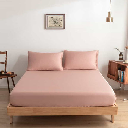 Boomba Premium fitted sheet for mattress topper 100% bamboo Cuddle Pink