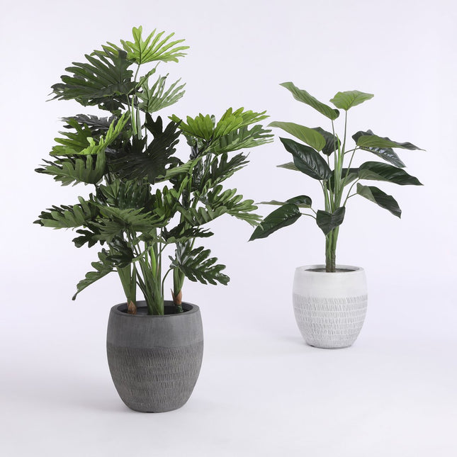 Philodendron Artificial Plant - H120 x Ø80 cm - Green