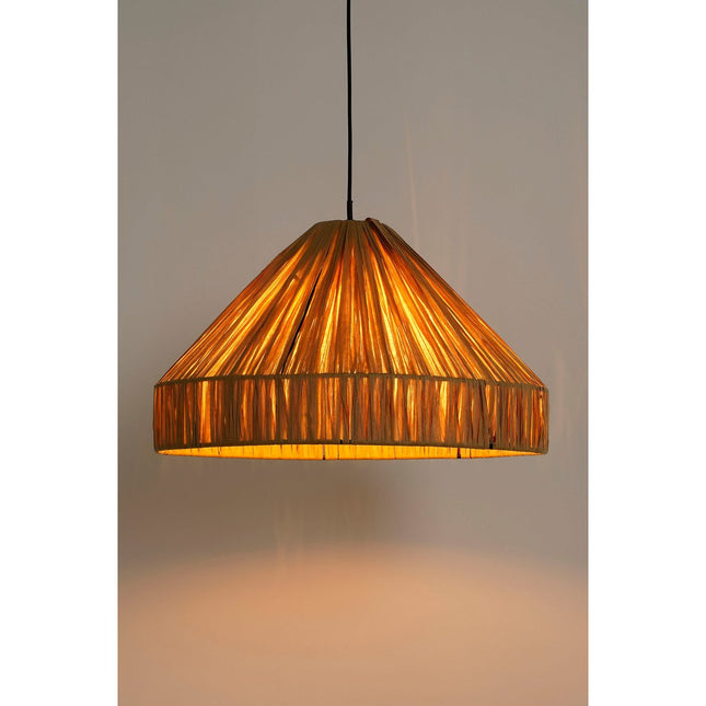Elisa Hanging Lamp - H18 x Ø30 cm - Raffia - Light brown