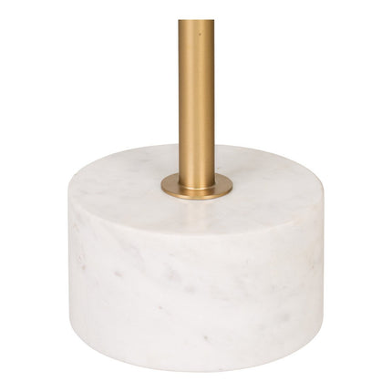 Lecco Side table - Side table in brass and marble Ø51x52 cm
