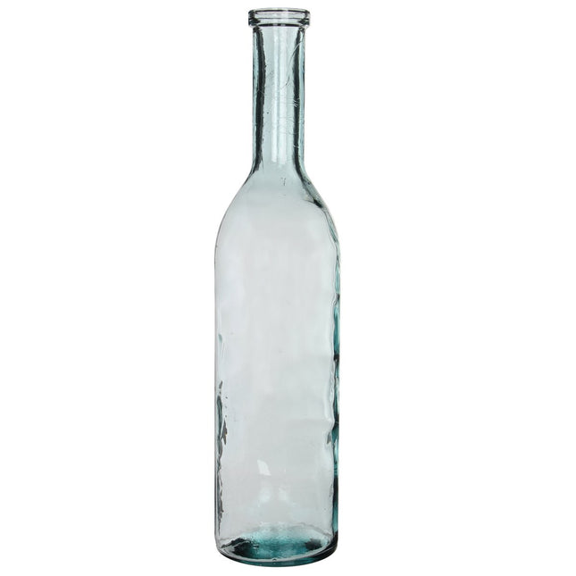 Rioja Bottle Vase - H100 x Ø21 cm - Recycled Glass - Transparent