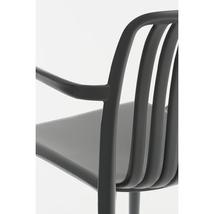 Paloma Garden chair - L53 x W53 x H77.5 cm - Polypropylene - Gray