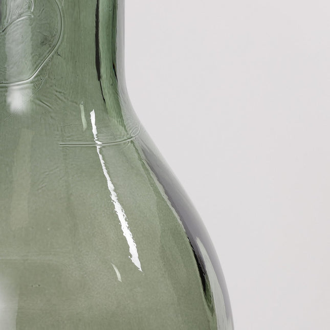 Rioja Fles Vaas - H75 x Ø18 cm - Gerecycled Glas - Groen