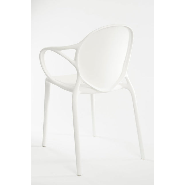 Nebraska Garden chair - L56 x W56.5 x H80 cm - Polypropylene - White