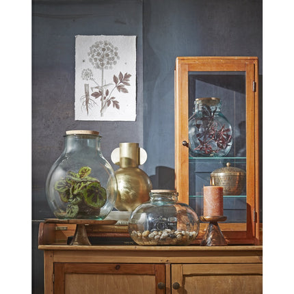 Olly Vase - H23 x Ø29 cm - Recycled Glass - Transparent