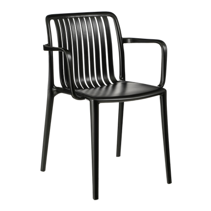 Paloma Garden chair - L53 x W53 x H77.5 cm - Polypropylene - Black