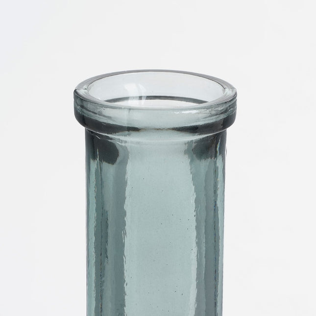 Rioja Bottle Vase - H50 x Ø15 cm - Recycled Glass - Dark Gray