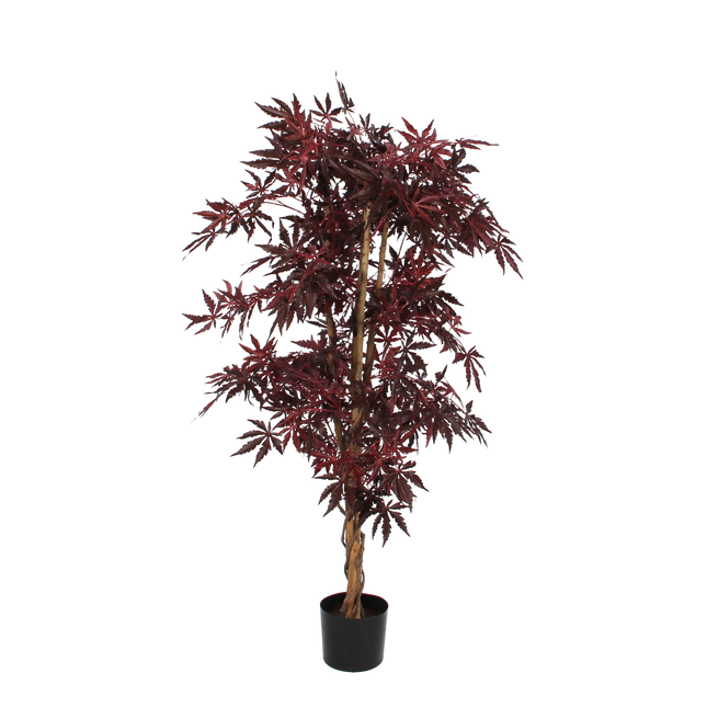 Esdoorn Kunstplant - H140 x Ø80 cm - rood