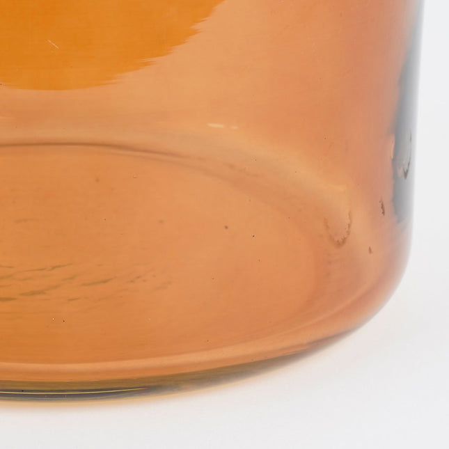Regal Bottle Vase - H21.5 x Ø20 cm - Glass - Brown