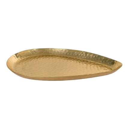 Tray - Tray, aluminum, gold, 37x28x2 cm