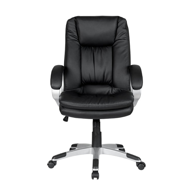 Office chair with armrests, black