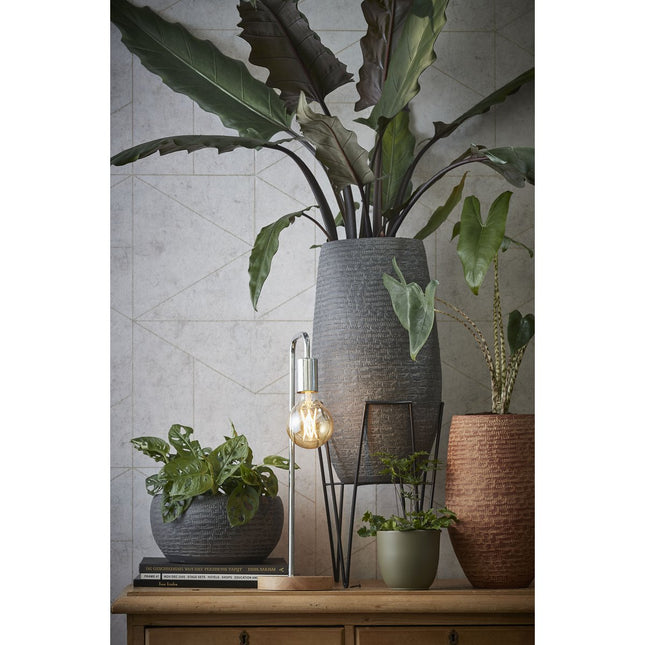 Blom Plant Stand - L29.5 x W29.5 x H50 cm - Metal - Black