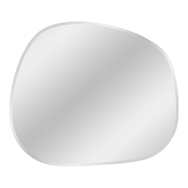 Bangalore Mirror - Mirror, organic shape, faceted edge, 47x50 cm