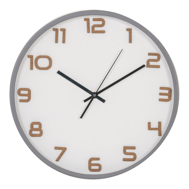 Greenwich Wall Clock - Wall clock, gray, silent movement, round, ø35 cm