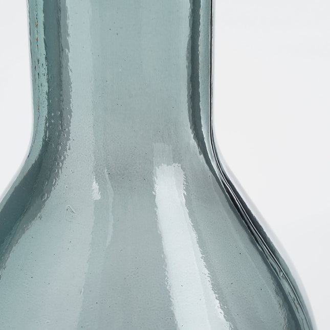 Rioja Bottle Vase - H75 x Ø18 cm - Recycled Glass - Dark Gray