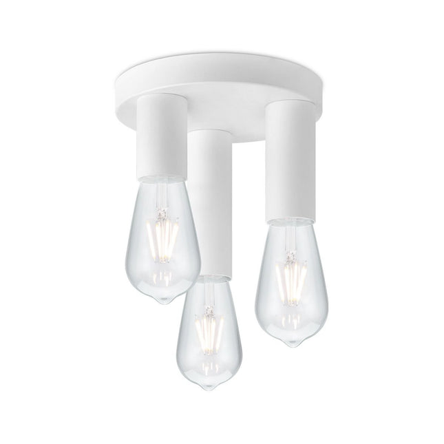 Home Sweet Home Moderne LED Plafondlamp Marna 3 lichts - Wit Rond