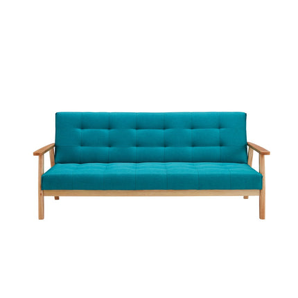 Sofa bed in Scandinavian textured petroleum