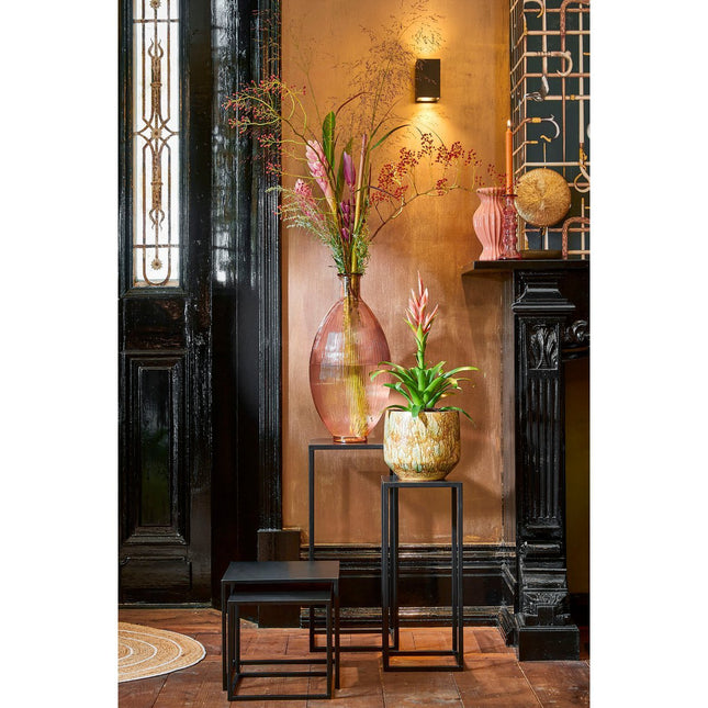 Firenza Bottle Vase - H59 x Ø29 cm - Recycled Glass - Light Pink