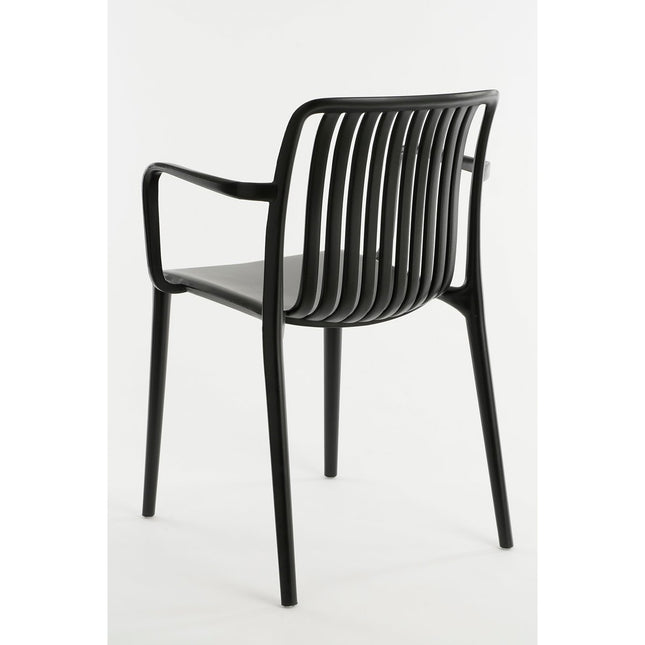 Paloma Garden chair - L53 x W53 x H77.5 cm - Polypropylene - Black