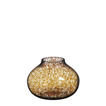 Lyona Vase - H16 x Ø23 cm - Brown