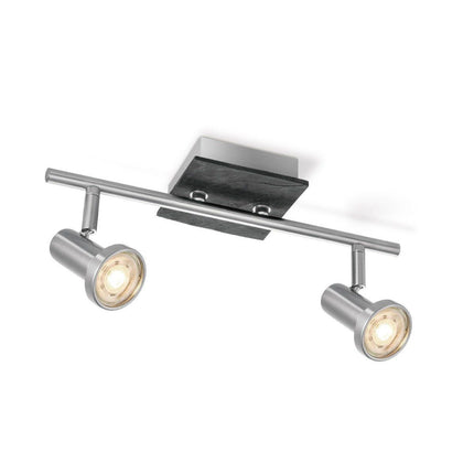 Home Sweet Home LED Surface-mounted spotlight Stone 2 - dimmable - brushed steel