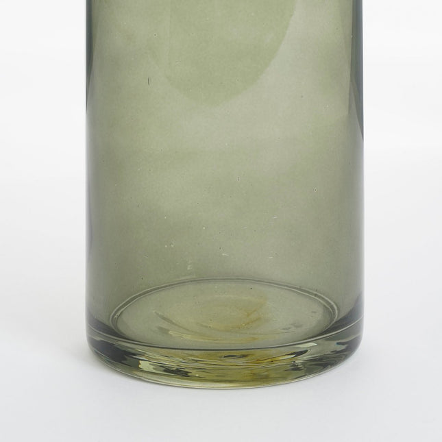 Xandra Narrow Vase - H37.5 x Ø10 cm - Glass - Green