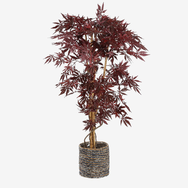 Artificial maple plant - H140 x Ø80 cm - red