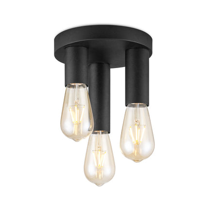 Home Sweet Home Modern LED Ceiling Lamp Marna 3 lights - Black - Round