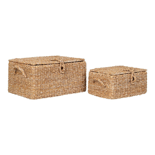 Bogra Basket - Basket, seagrass/iron, natural, set of 2