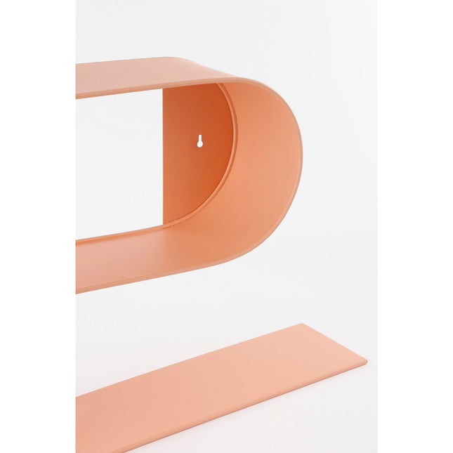 Fenna Wall Shelf - L54 x W14 x H48 cm - Metal - Pink