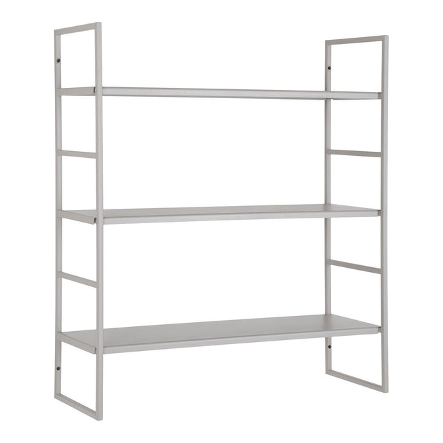 Beja Shelves - Planken, staal, koel grijs, 3 planken, 48x17x55 cm
