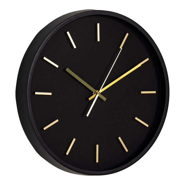 Camden Wall Clock - Wall clock, black, silent movement, round, ø35 cm