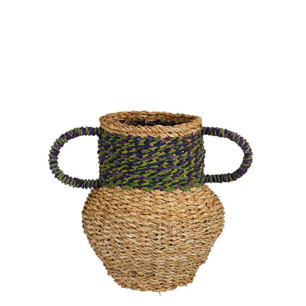 Cambridge Decorative Vase - H28 x Ø25 cm - Seagrass - Green