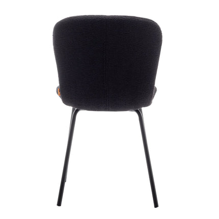 Dining room chairs Set of 4 - Luca - Teddy - Black